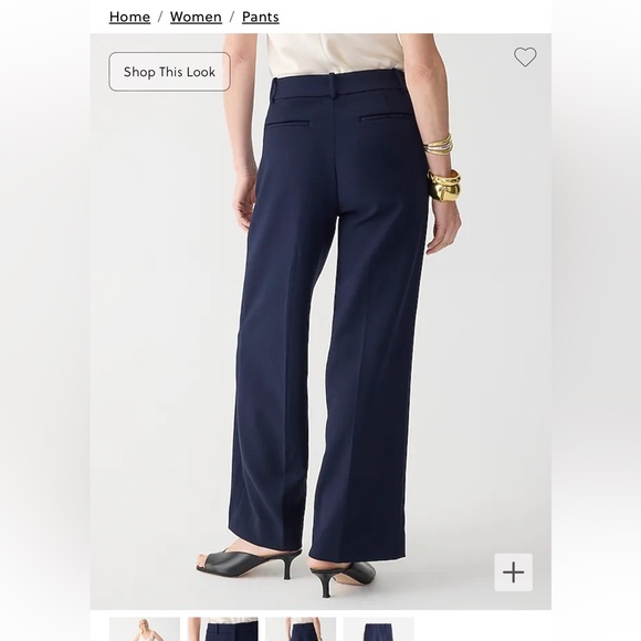 Sydney wide-leg pant in four-season stretch - Picture 2 of 6